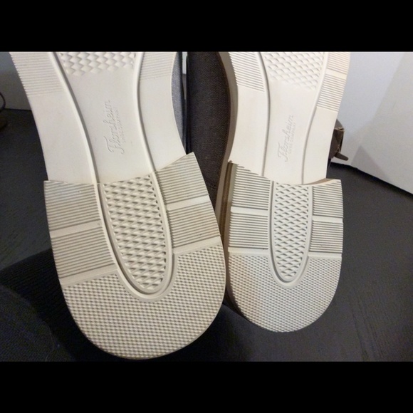 Florsheim Highland Canvas Plain Toe Oxford Grey Canvas/White Sole Mens 13M